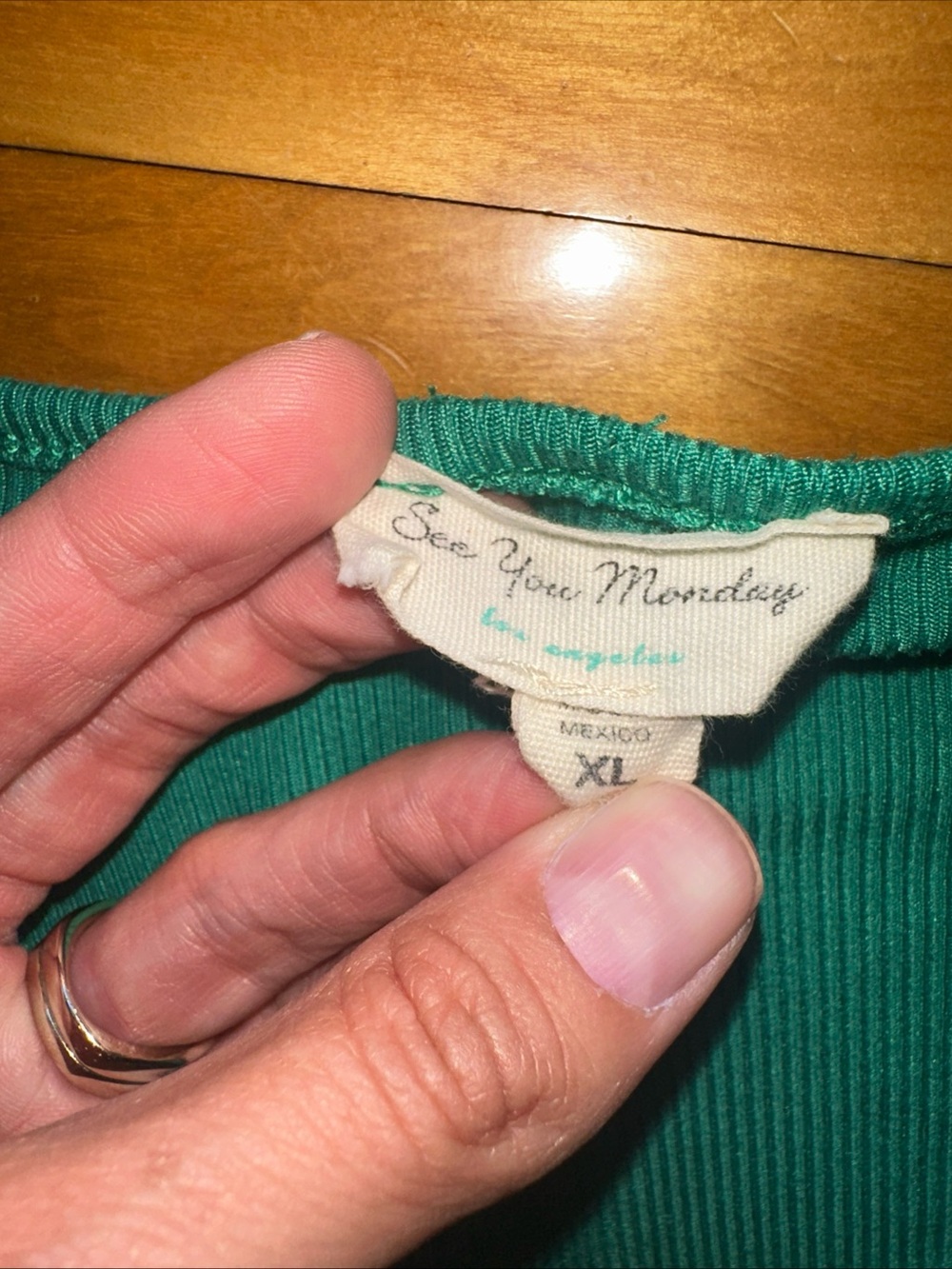 See You Monday Teal Green Wrap Maxi Dress - Picture 5 of 9